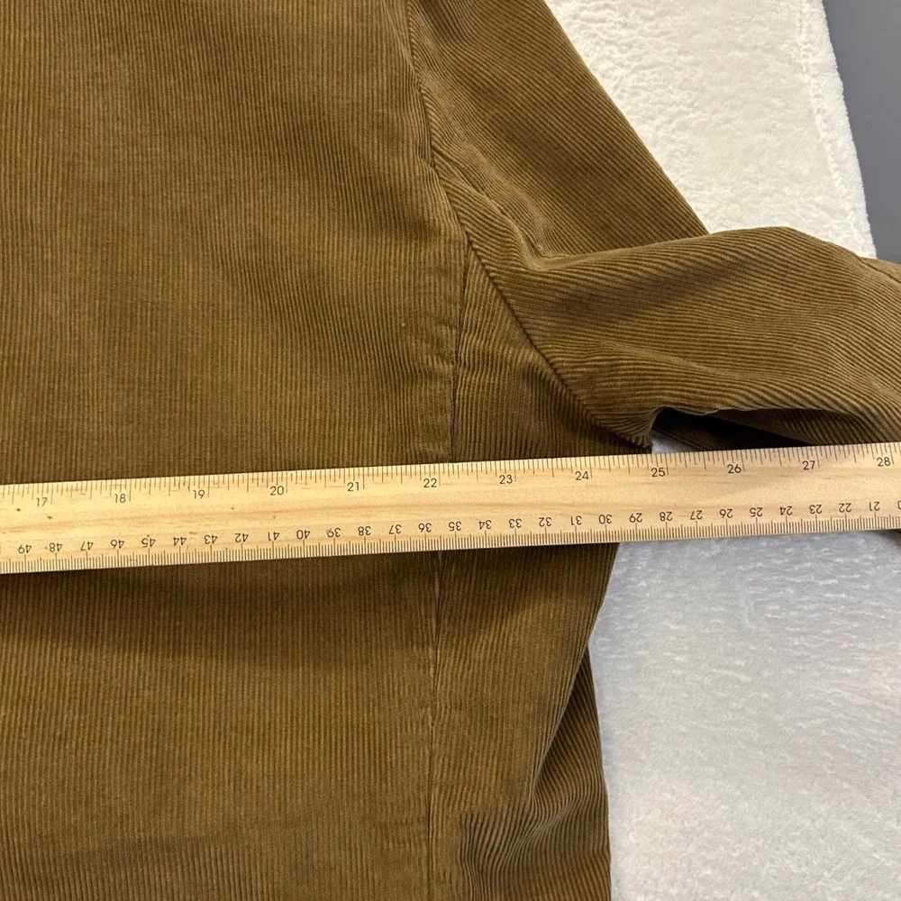 J.Crew Vintage Cord Sport Coat Blazer Sz XL Brown Corduroy Cotton Jacket Unlined